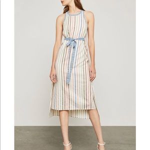 BCBGMaxAzria Striped Wrap Dress